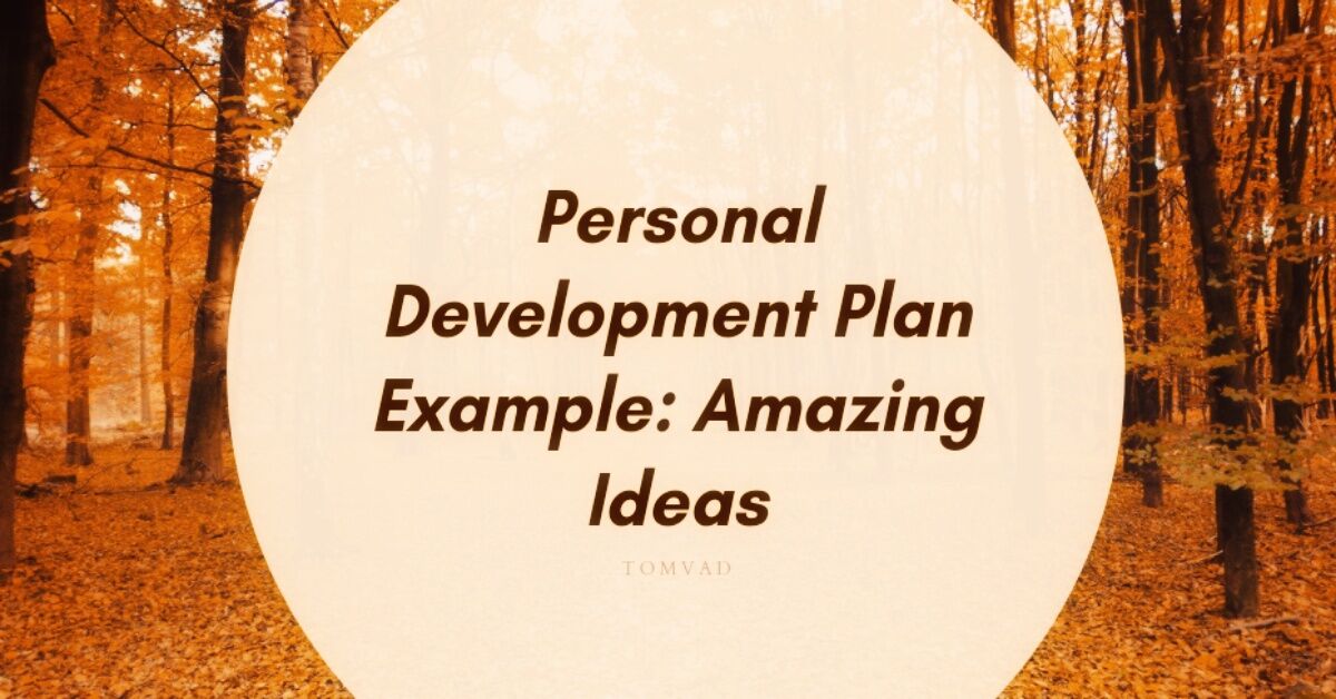 personal development plan example tomvad